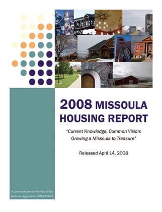 Cover Page, 2008 Missoula Housing Report